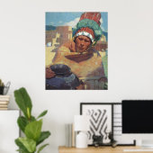 Blumenschein, Taos Native Amerikanische Ureinwohne Poster (Heimbüro)