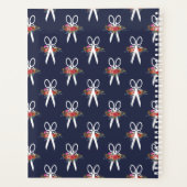 Blumenschere Friseur Stylist Salon Ernennung Planer (Rückseite)