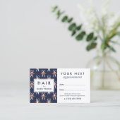 Blumenschere Musterhaar - Nominierung Terminkarte (Stehend Vorderseite)