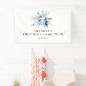 Blumenschild aus Pampas Banner (Insitu)