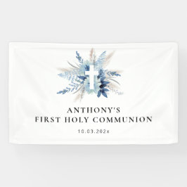 Blumenschild aus Pampas Banner