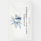 Blumenschild aus Pampas Banner (Vertikal)