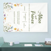 Blumenschild Hochzeitsschild Banner (Messe)