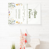 Blumenschild Hochzeitsschild Banner (InSitu)