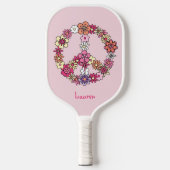 Blumenschild Pickleball Schläger (Vorderseite)