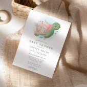 Blumenschildkröte Seefischdusche Einladung