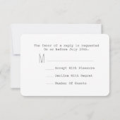 Blumenschildkröten + Chalkboard Inspiriert Hochzei RSVP Karte (Rückseite)