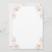 Blumenschirm Glitzer Baby Sprinkle Einladung (Rückseite)