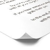 Blumenschläfer "Don't Say Baby" Duschspiel Poster (Ecke)