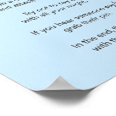 Blumenschläfer "Don't Say Baby" Spiel Poster (Ecke)