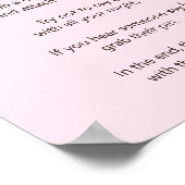 Blumenschläfer "Don't Say Baby" Spiel Poster (Ecke)