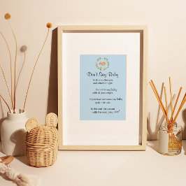 Blumenschläfer "Don't Say Baby" Spiel Poster