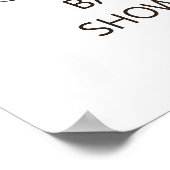 Blumenschläfer-Dusche Begrüßungszeichen Poster (Ecke)