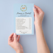 Blumenschläfer Hirschmuddel oder Daddy Game Flyer (Handgriff)