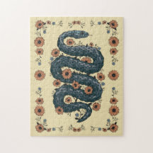 Blumenschlange (blau)