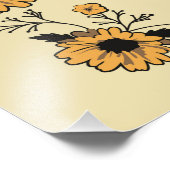 Blumenschlange Fotodruck (Ecke)