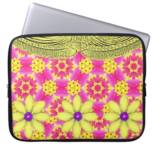 Blumenschlauch für Ipad Laptopschutzhülle (Vorderseite)