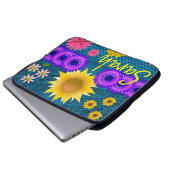 Blumenschlauch für Ipad Laptopschutzhülle (Vorne Knopf)