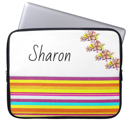 Blumenschlauch für Ipad Laptopschutzhülle (Vorderseite)