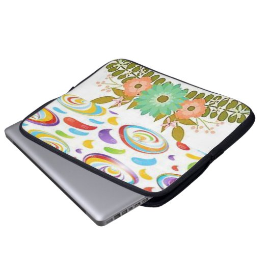 Blumenschlauch für Ipad Laptopschutzhülle (Vorne Knopf)