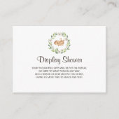 Blumenschluckdusche Begleitkarte (Vorderseite)