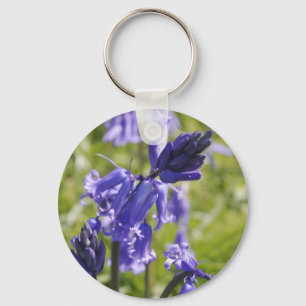 BlumenSchlüsselanhänger mit Bluebell-Blumen Schlüsselanhänger