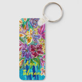 Blumenschlüsselkette Schlüsselanhänger (Rückseite)