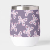 Blumenschmetterling Gemustert Personalisiert (Rückseite)