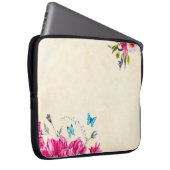 Blumenschmetterling Laptopschutzhülle (Vorne Rechts)