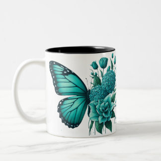 Blumenschmetterling Niedliche Tasse