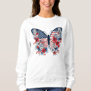Blumenschmetterling Sweatshirt