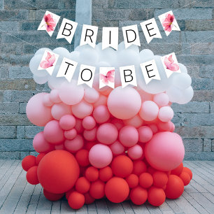 Blumenschmetterlinge Brautparty Jagdbanner Wimpelkette