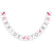 Blumenschmetterlinge Brautparty Jagdbanner Wimpelkette (Alle)