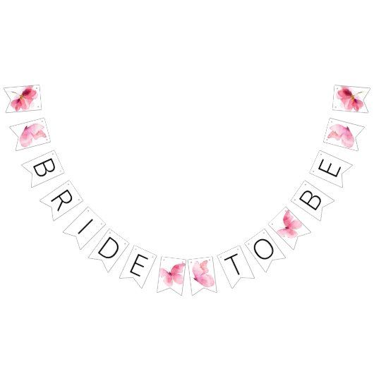 Blumenschmetterlinge Brautparty Jagdbanner Wimpelkette (Alle)