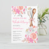 Blumenschmetterlinge, die Brautparty weggepeitscht Einladung (Stehend Vorderseite)