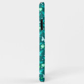 Blumenschmetterlinge & Herzen Jade Green iPhone Ca Case-Mate iPhone Hülle (Hinten/Rechts)
