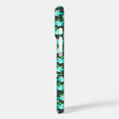 Blumenschmetterlinge und Herz-Jade-Handykoffer Case-Mate iPhone Hülle (Rückseite / Links)