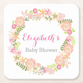 Blumenschmuck Baby Dusche Untersetzer
