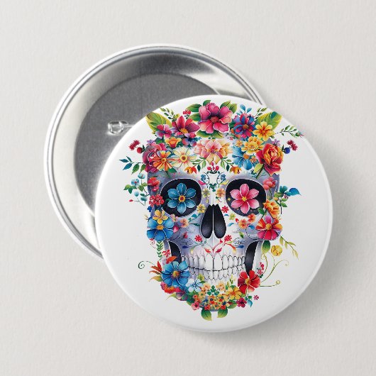 Blumenschmuck Button (Vorne & Hinten)