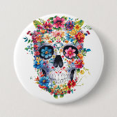 Blumenschmuck Button (Vorderseite)