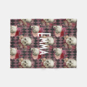 Blumenschmuck Custom Fleecedecke (Vorderseite (Horizontal))