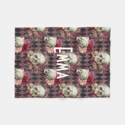 Blumenschmuck Custom Fleecedecke (Vorderseite (Horizontal))