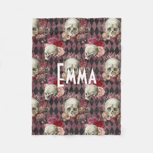 Blumenschmuck Custom Fleecedecke (Vorderseite)