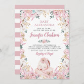 Blumenschmuck-Dusche Einladung (Vorne/Hinten)