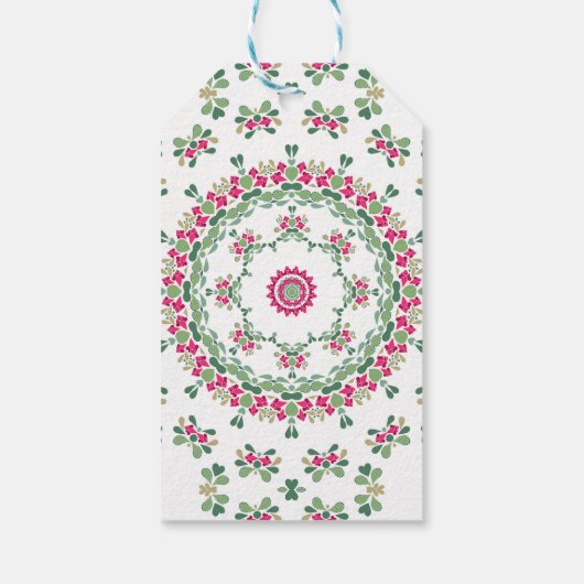 Blumenschmuck Geschenkanhänger (Rückseite)