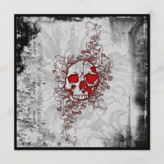 Blumenschmuck Goth Grunge Einladung