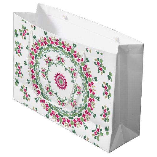 Blumenschmuck Große Geschenktüte (Vorderseite Schrägansicht)