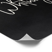 Blumenschmuck Halloween Brautparty Begrüßungszeich Poster (Ecke)