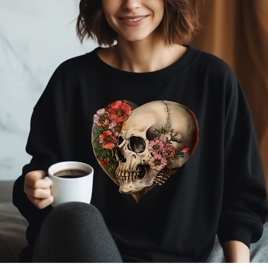 Blumenschmuck Herzdesign Sweatshirt
