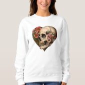 Blumenschmuck Herzdesign Sweatshirt (Vorderseite)